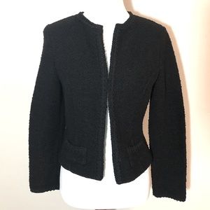 Willow Black blazer jacket with soutache trim